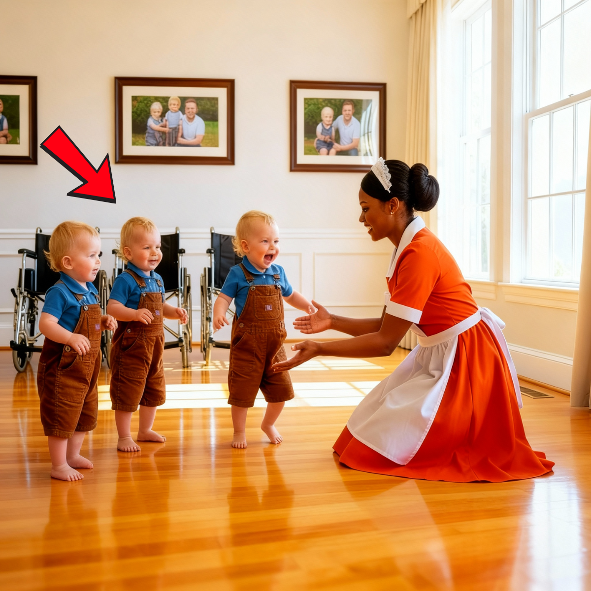 El multimillonario instaló cámaras para monitorear a sus trillizos paralizados, pero lo que hizo la sirvienta lo dejó en shock.